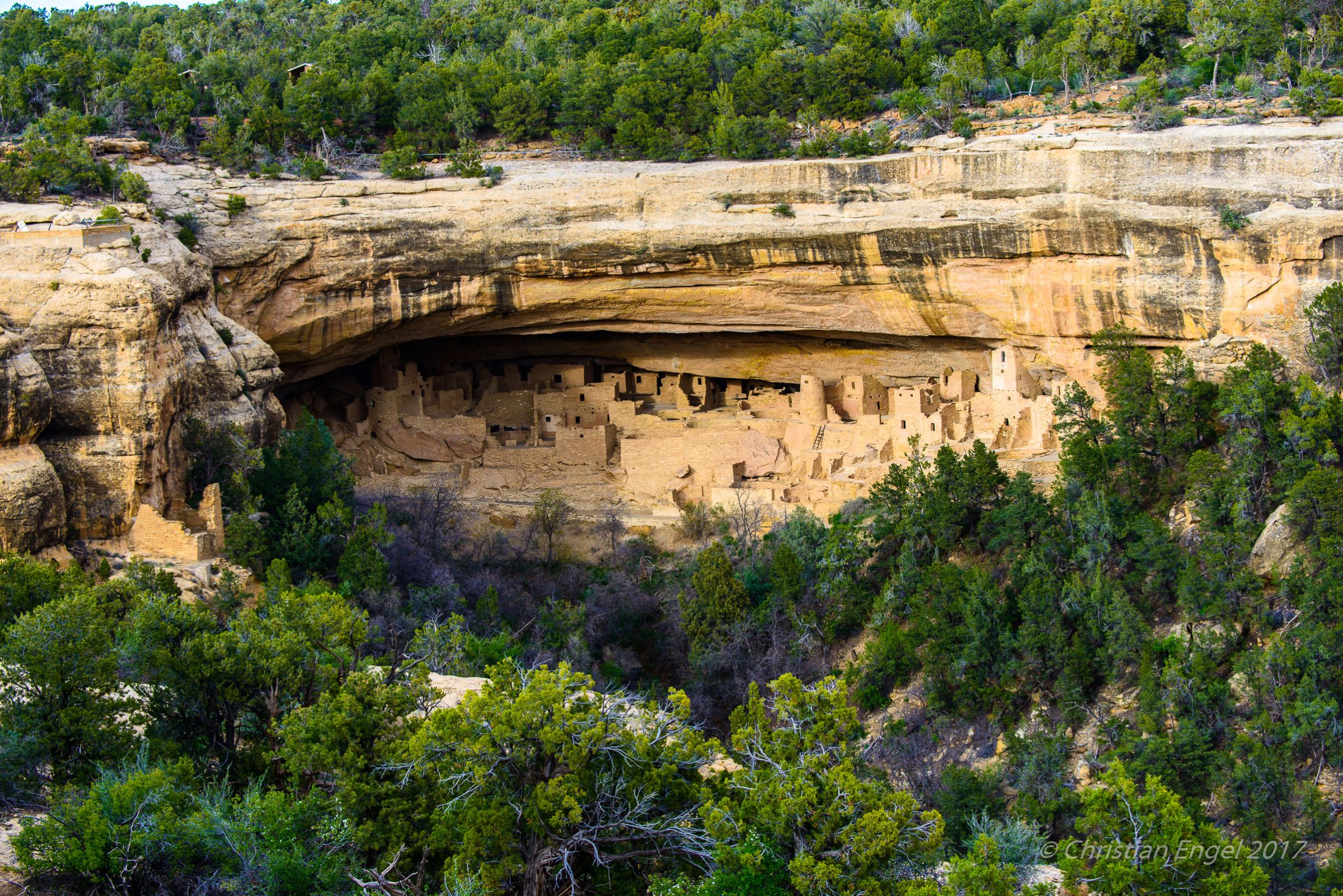 The Ancient Cliff Dwellings At Mesa Verde